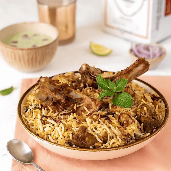 1kg Mutton Biriyani (Rice 1kg , Meat 1kg)